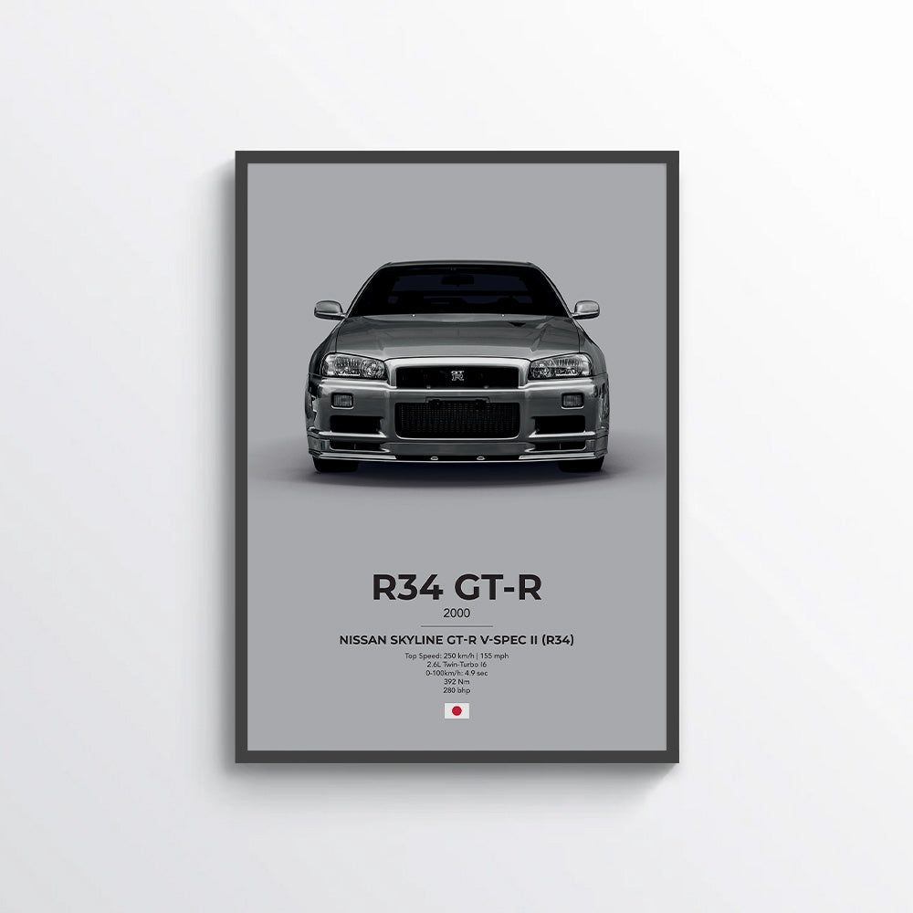 Nissan Skyline GT-R V-Spec II (R34) Poster