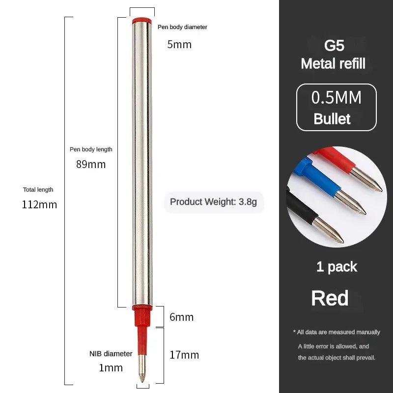 5x Metal Ballpoint Pen Refills - car - artistry