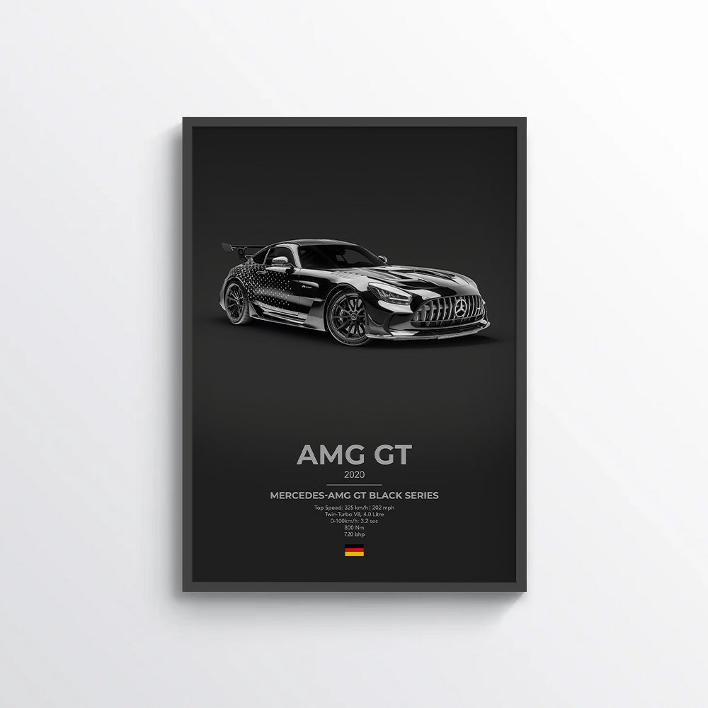 Mercedes AMG GT Black Series Poster