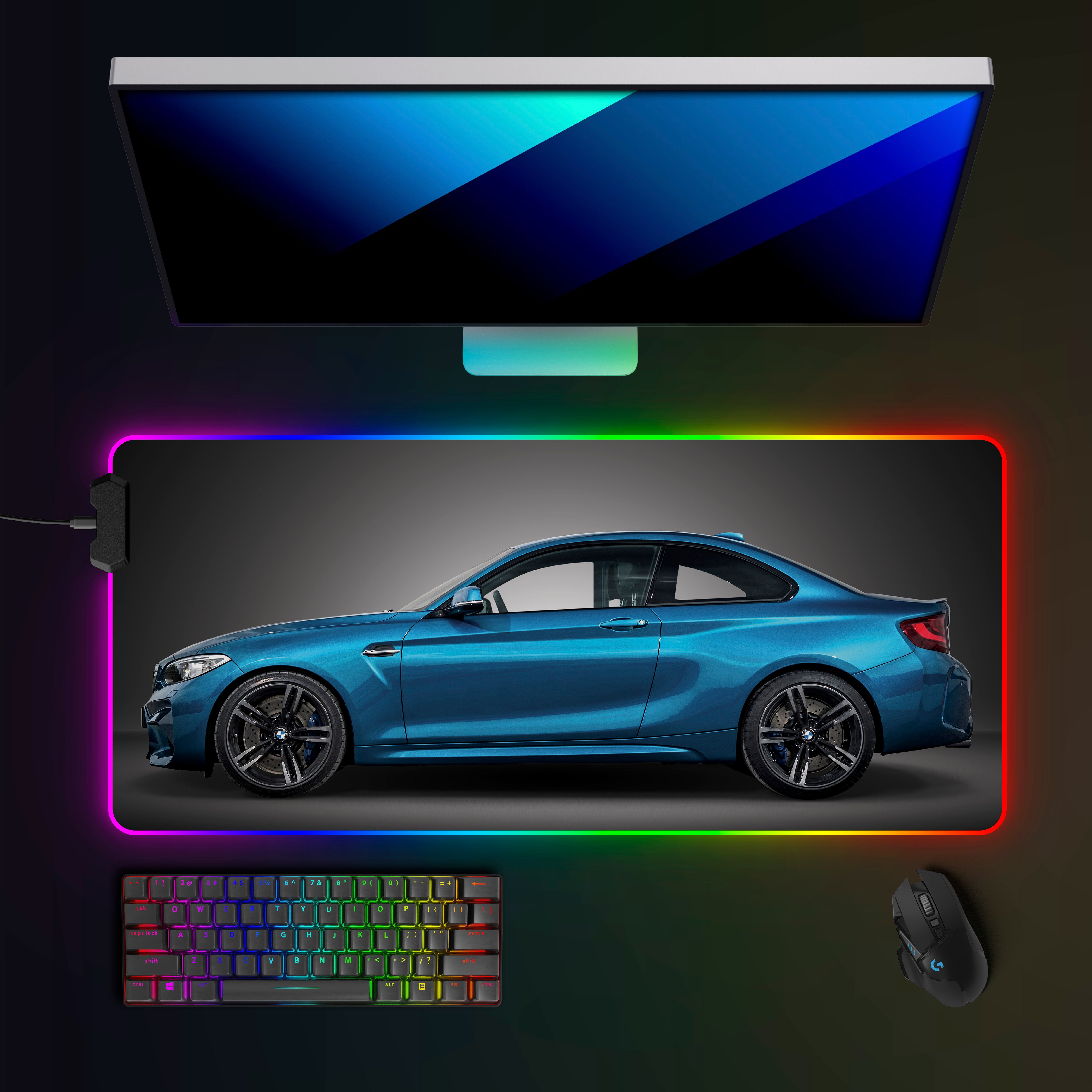 BMW M2 (F87) RGB Mousepad