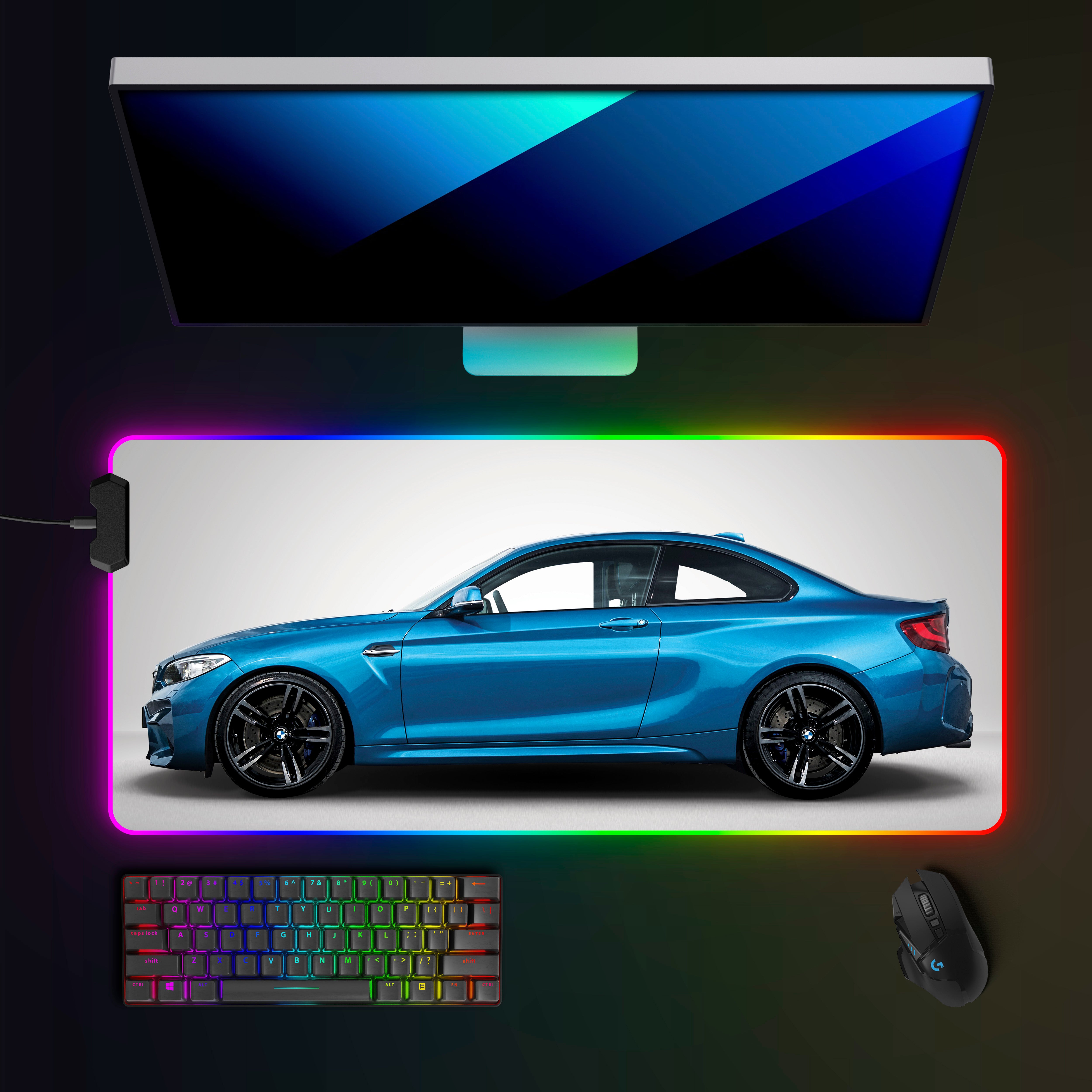 BMW M2 (F87) RGB Mousepad