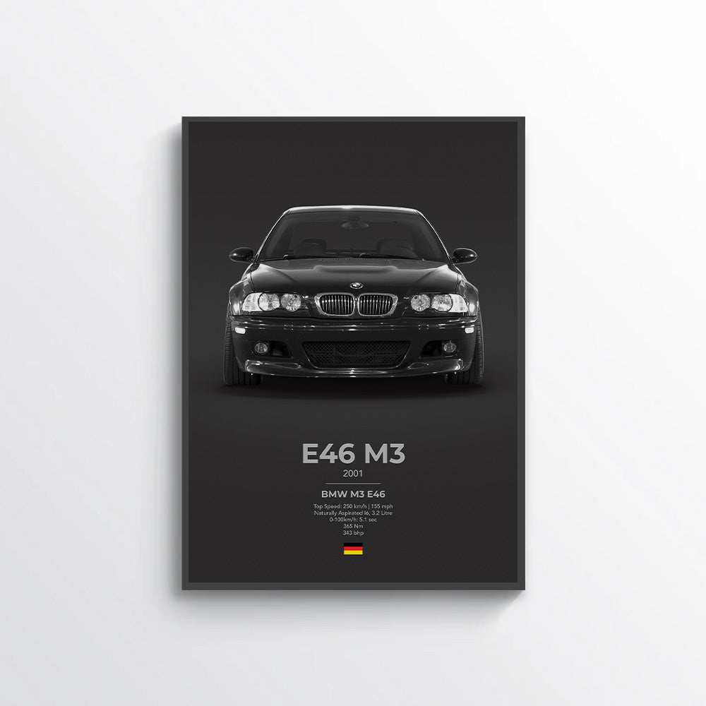 BMW E46 M3 Poster