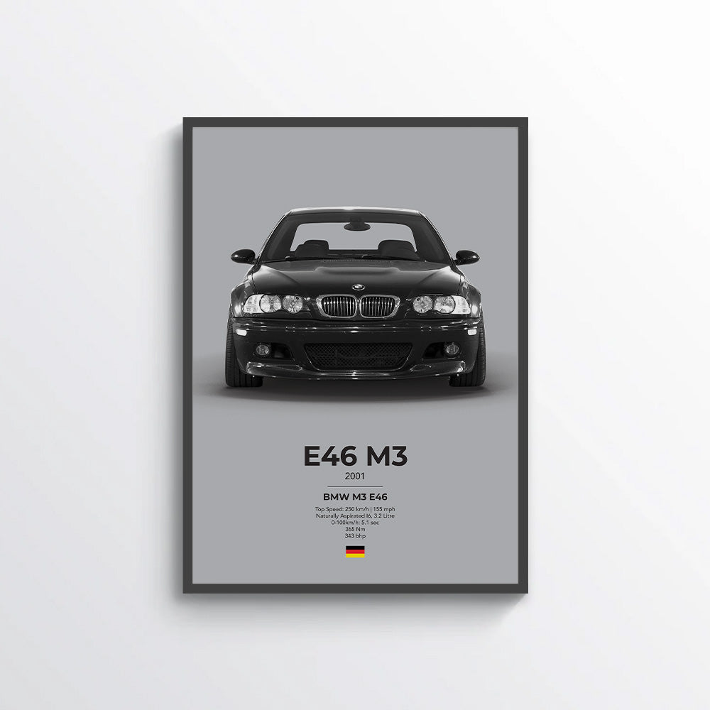 BMW E46 M3 Poster