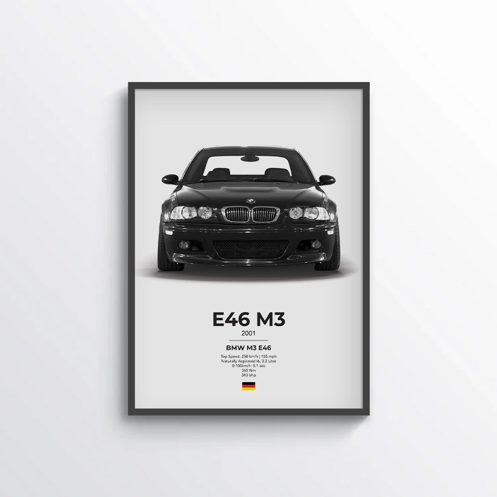BMW E46 M3 Poster