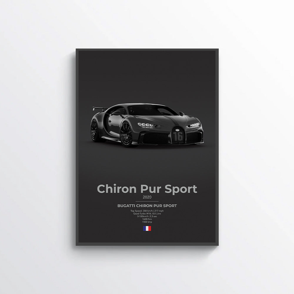 Bugatti Chiron Pur Sport Poster