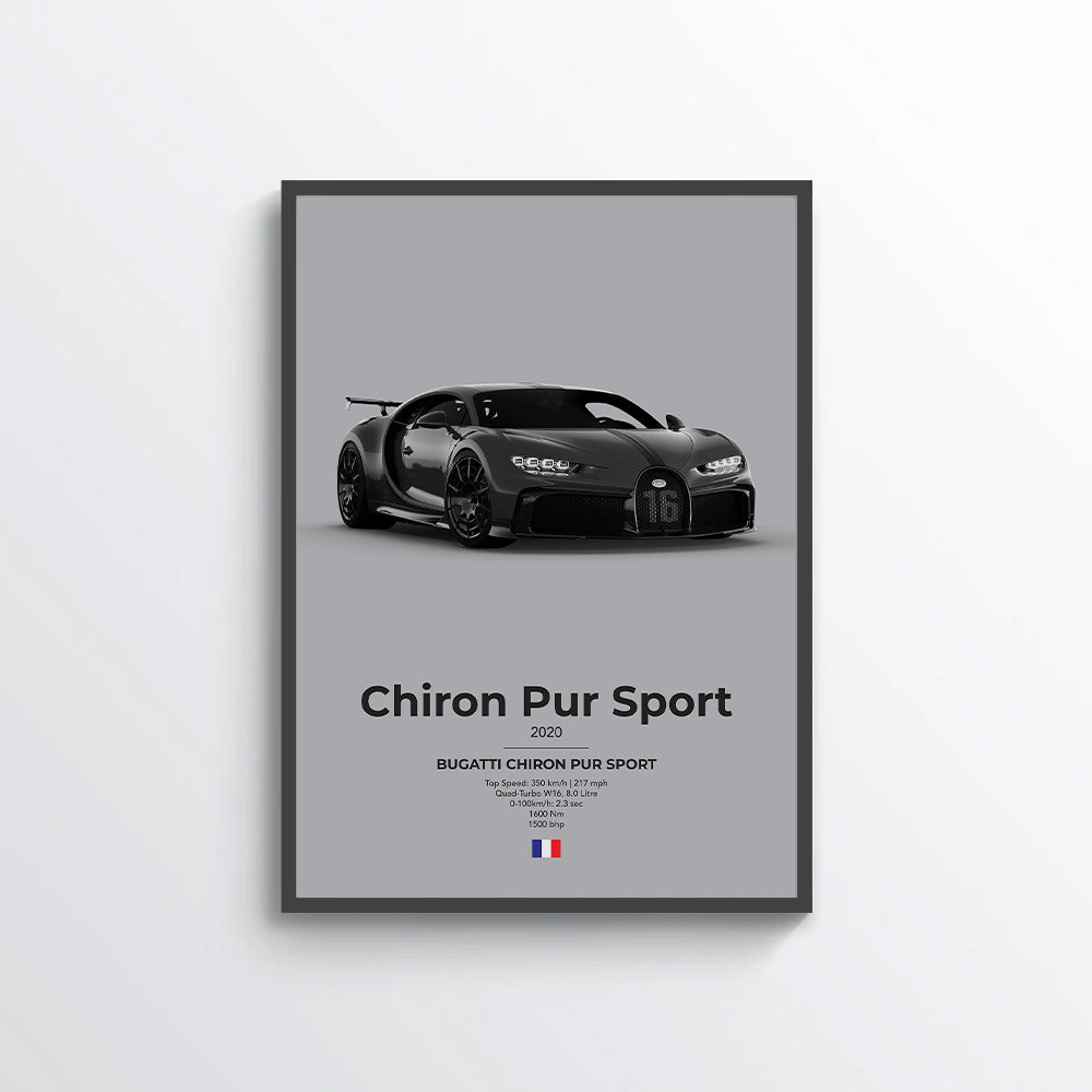 Bugatti Chiron Pur Sport Poster