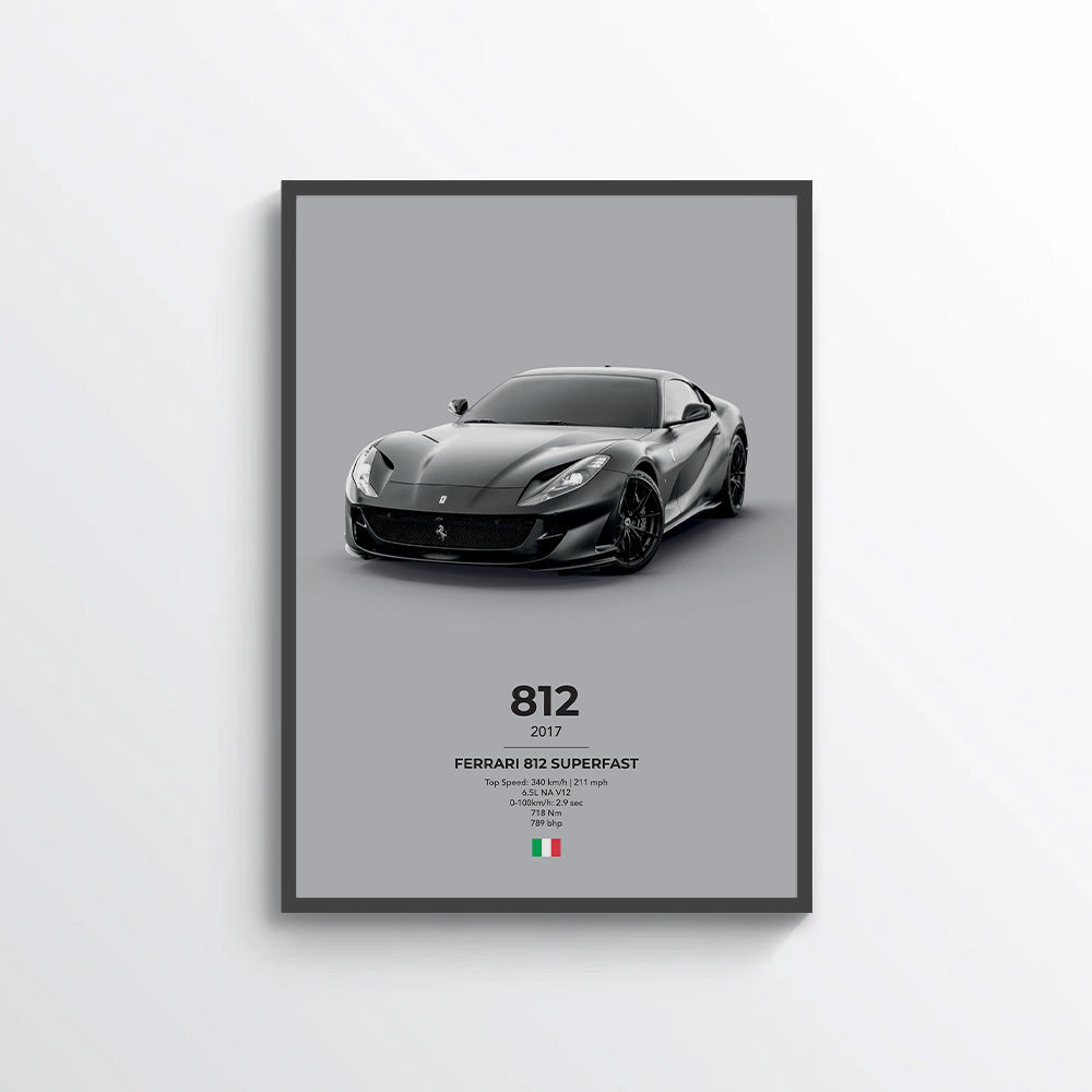 Ferrari 812 Superfast Poster