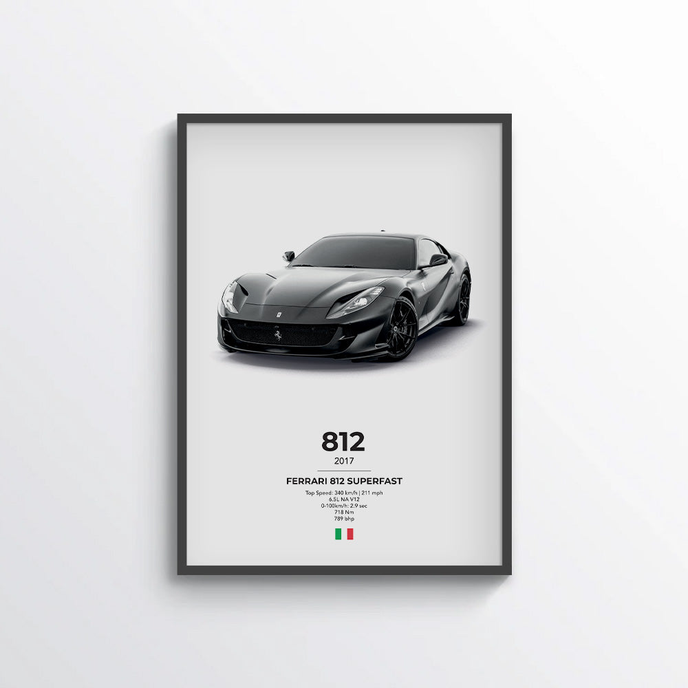 Ferrari 812 Superfast Poster