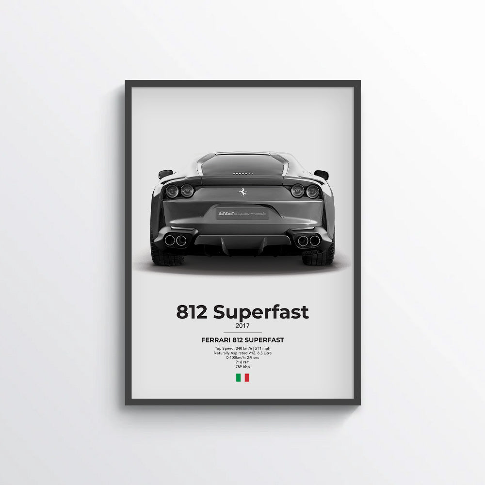 Ferrari 812 Superfast Poster