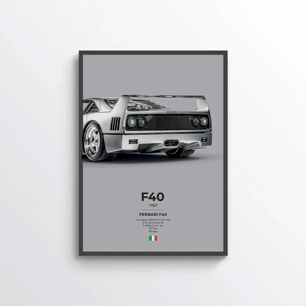 Ferrari F40 Poster