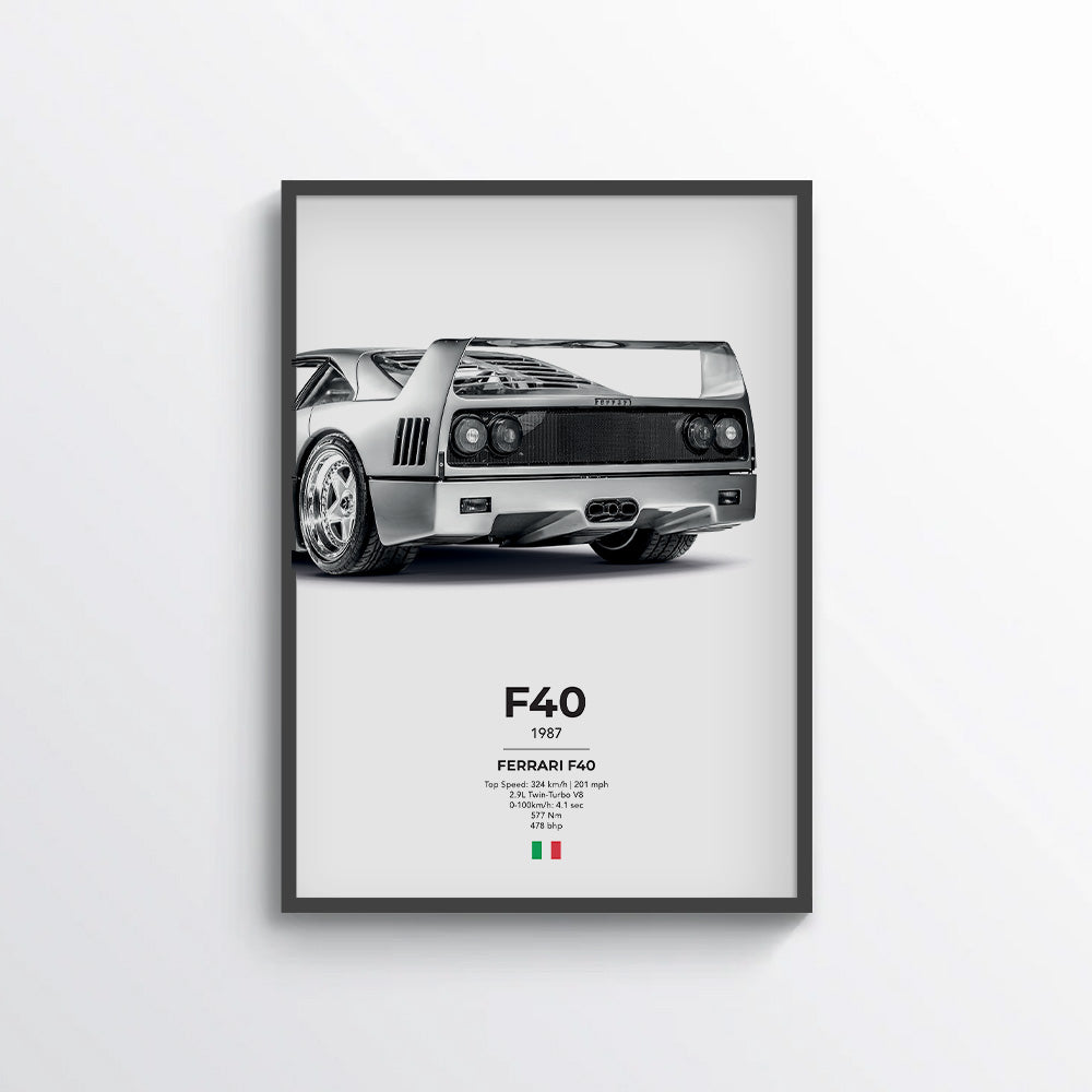Ferrari F40 Poster