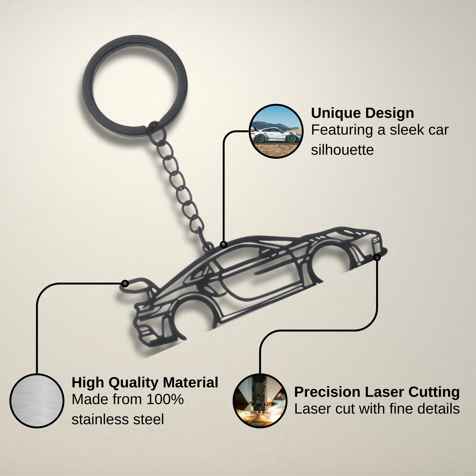BMW M3 (G80) Keychain