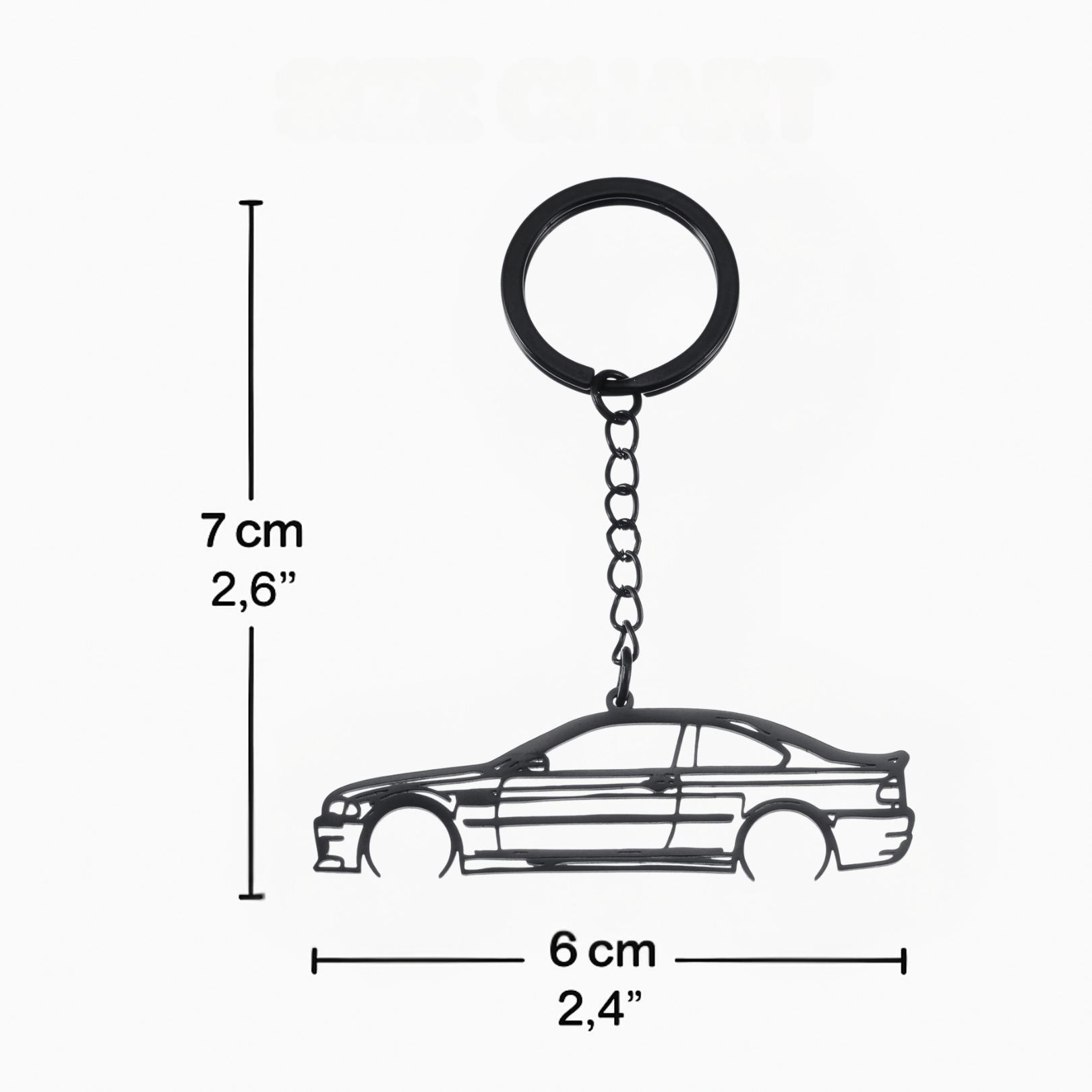 BMW M3 CSL E46 Keychain