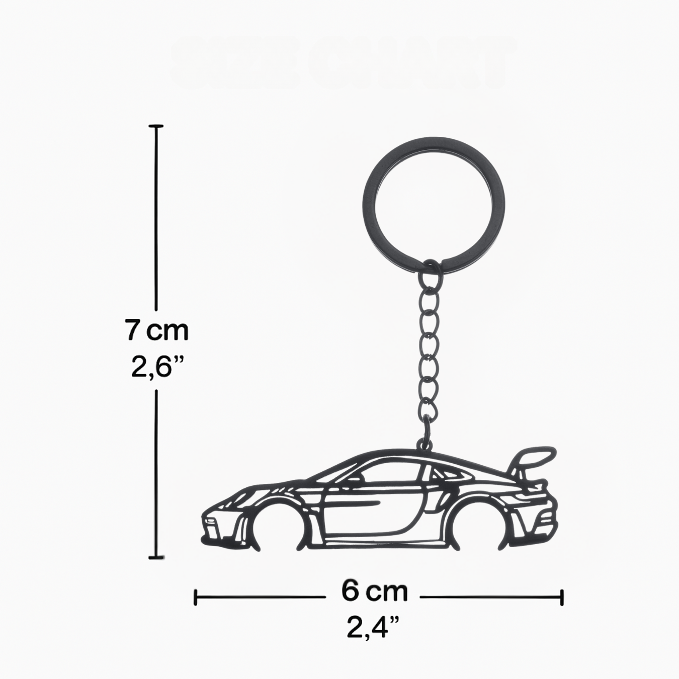 Porsche 911 GT3 RS (992) Keychain