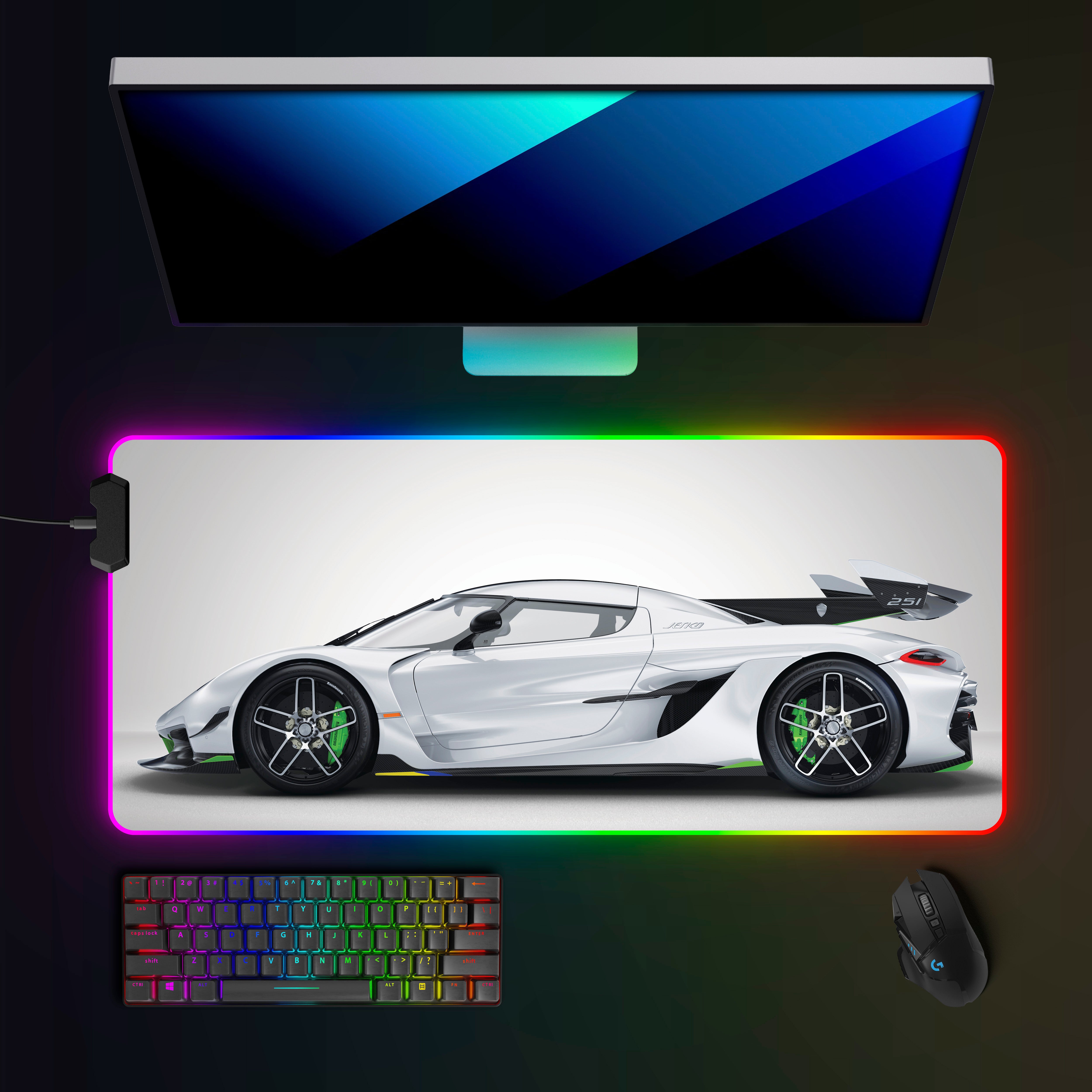 Koenigsegg Jesko RGB Mousepad