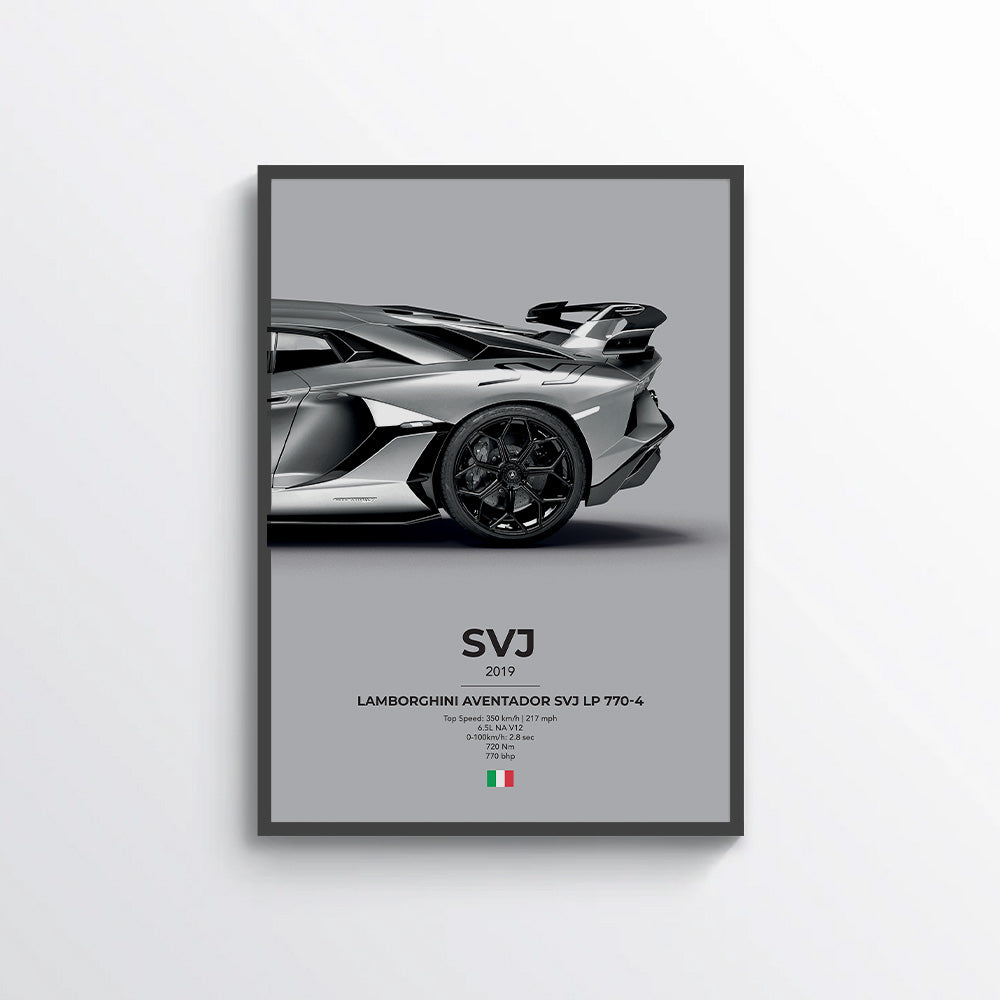 Lamborghini Aventador SVJ LP 770-4 Poster