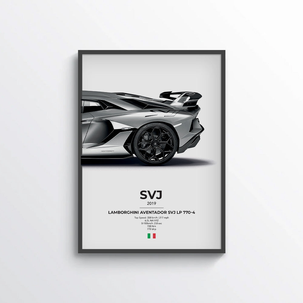 Lamborghini Aventador SVJ LP 770-4 Poster