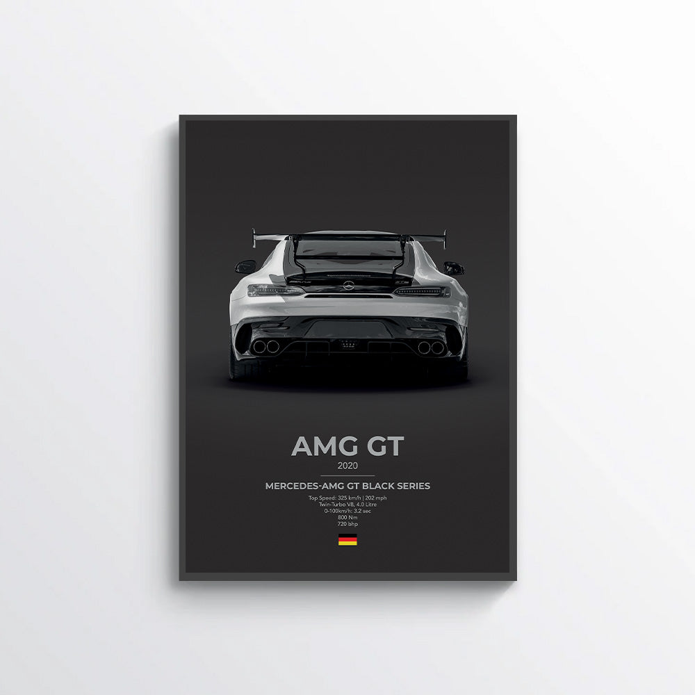 Mercedes AMG GT Black Series Poster