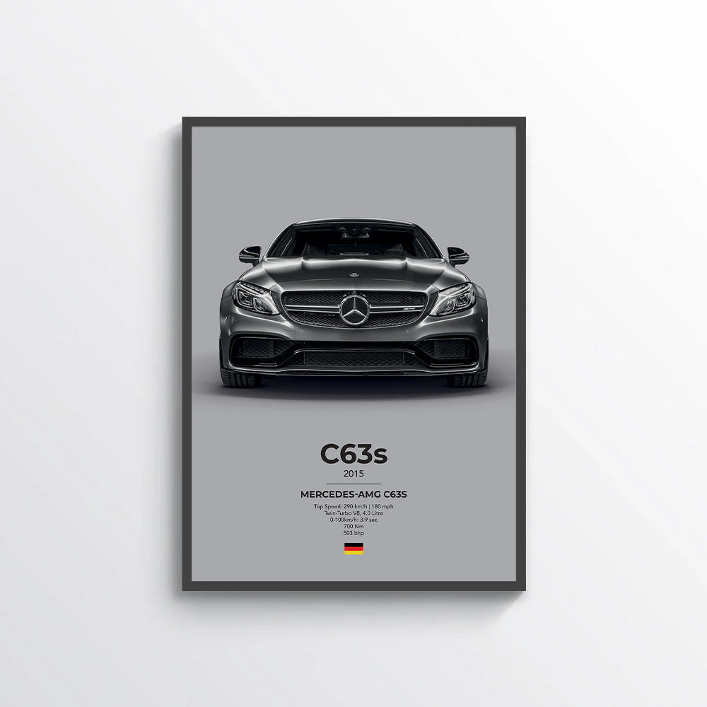 Mercedes AMG C63s Coupe Poster