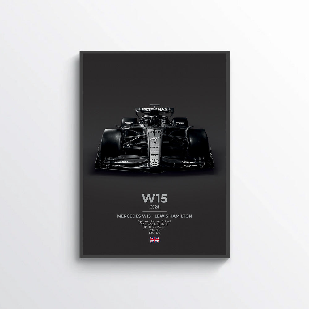 Formula 1 Mercedes W15 - Lewis Hamilton Poster