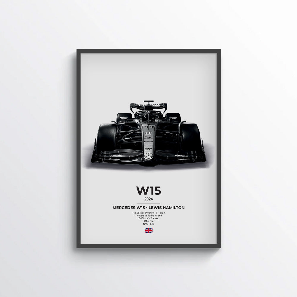 Formula 1 Mercedes W15 - Lewis Hamilton Poster