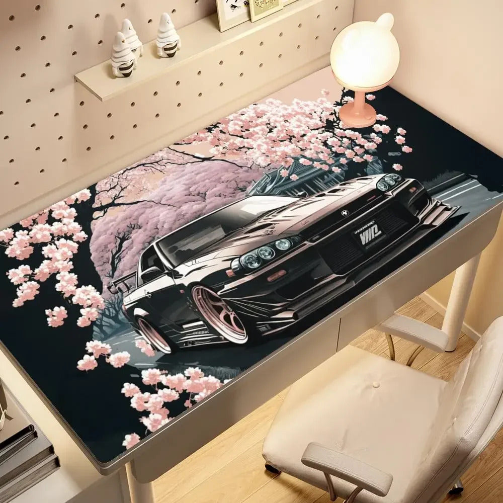 Cherry Blossom Streets Mousepads
