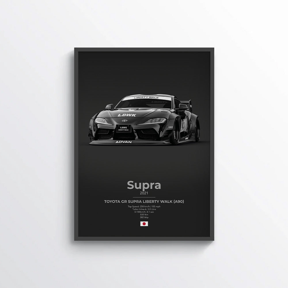 Toyota GR Supra Liberty Walk (A90) Poster