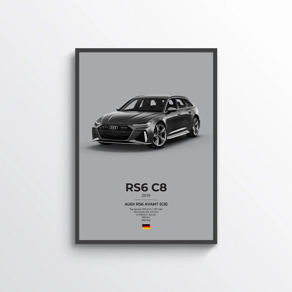 Audi RS6 Avant (C8) Poster - car - artistry