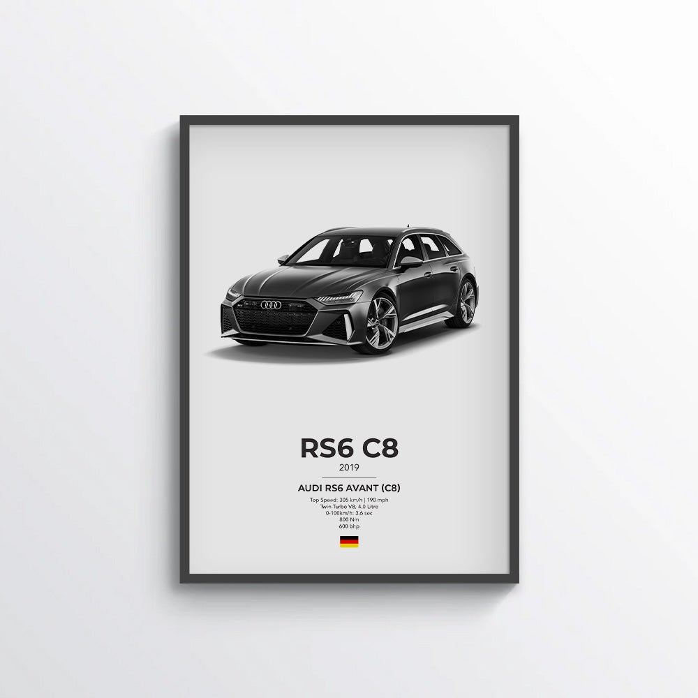 Audi RS6 Avant (C8) Poster - car - artistry