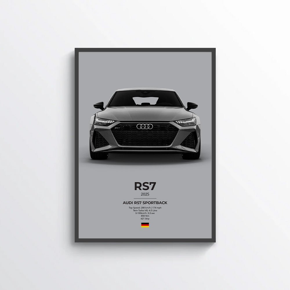 Audi RS7 Poster - car - artistry