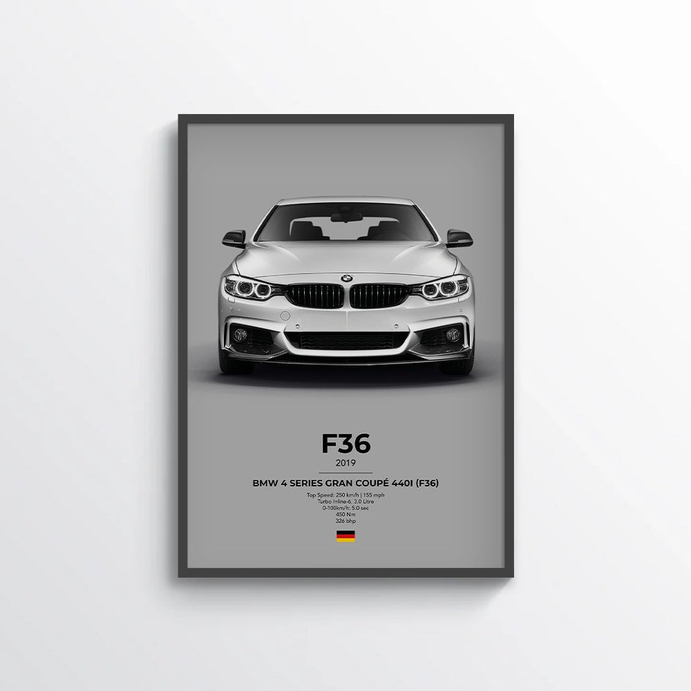 BMW 4 Series Gran Coupe 440i (F36) Poster - car - artistry