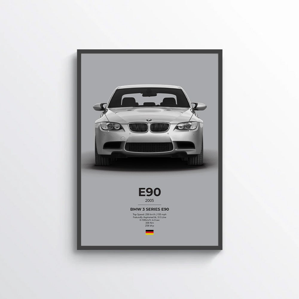 BMW E90 Poster - car - artistry