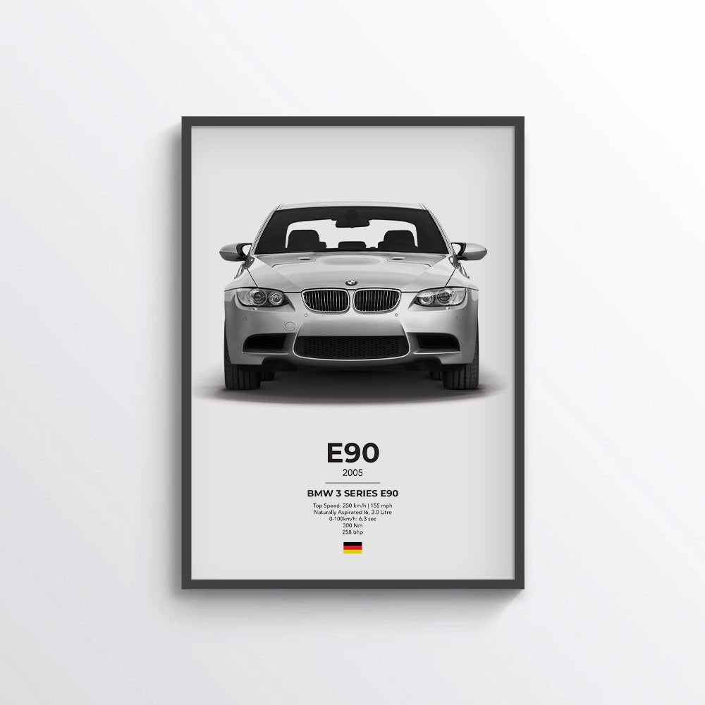 BMW E90 Poster - car - artistry