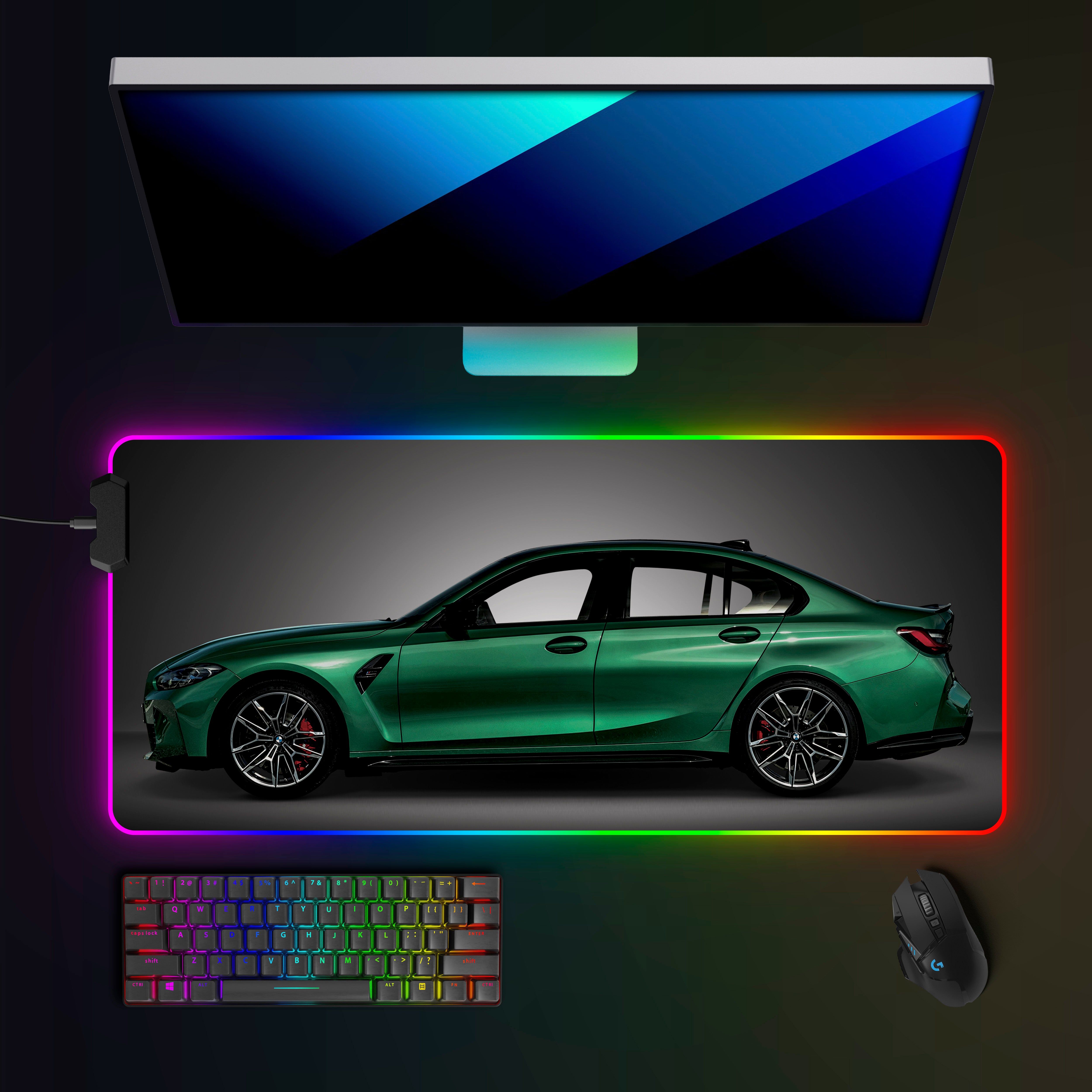 BMW M3 G80 RGB Mousepad