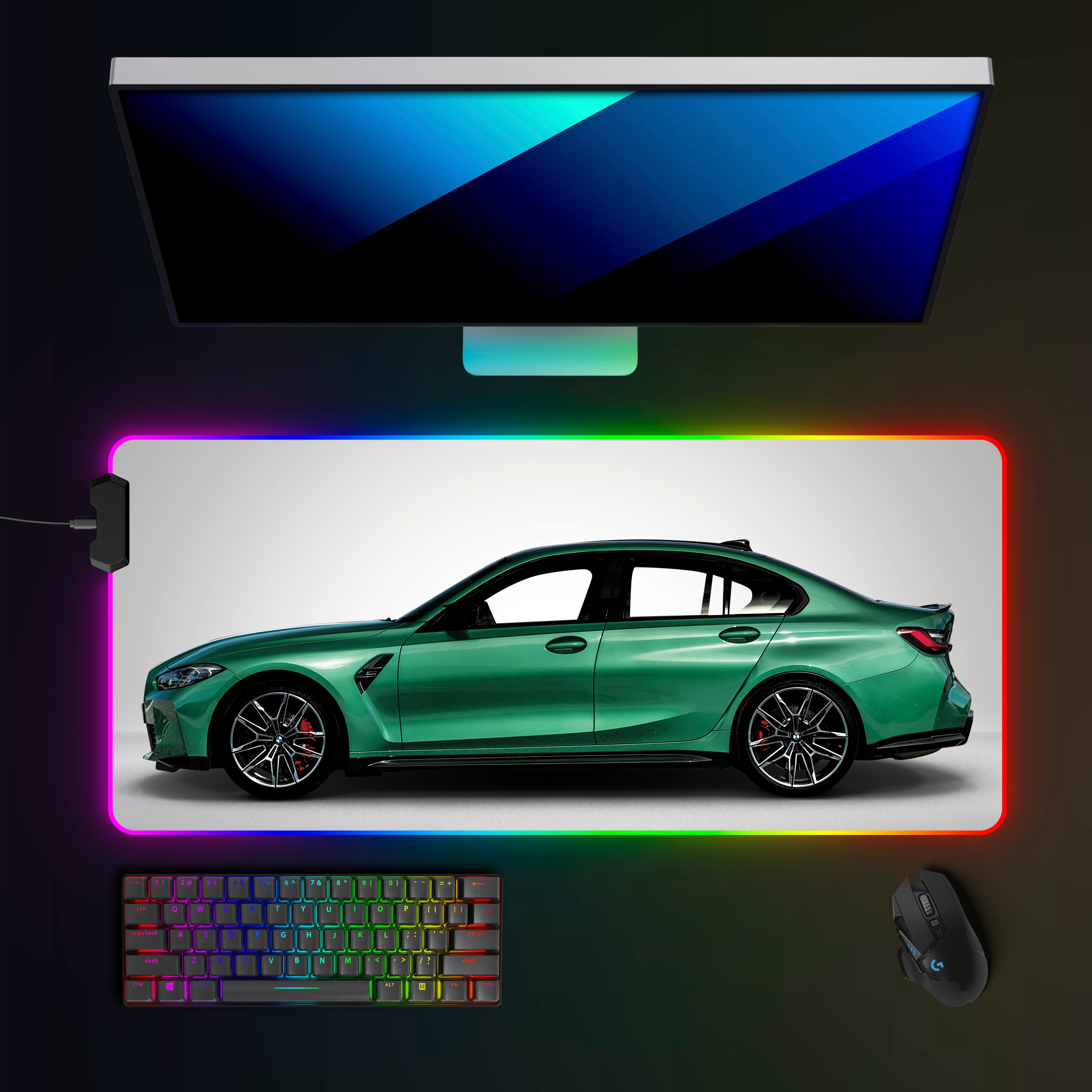 BMW M3 G80 RGB Mousepad