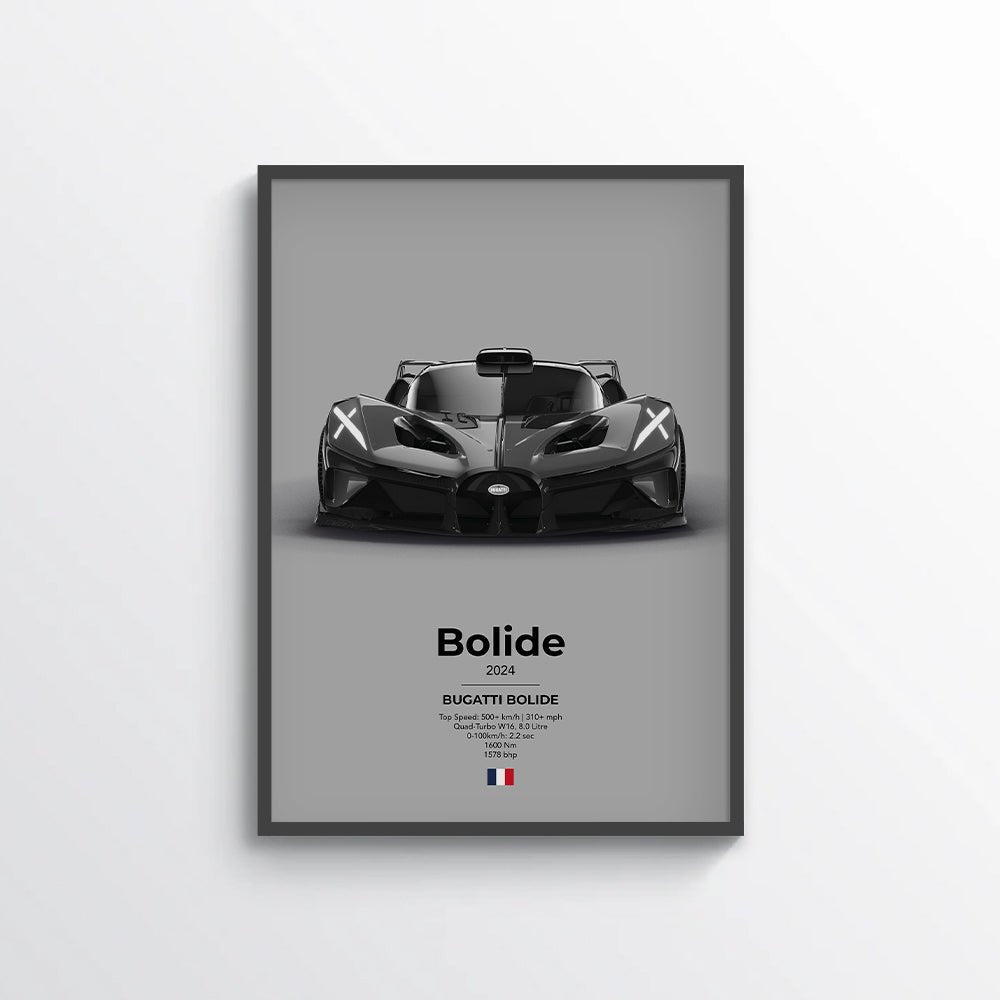 Bugatti Bolide Poster - car - artistry