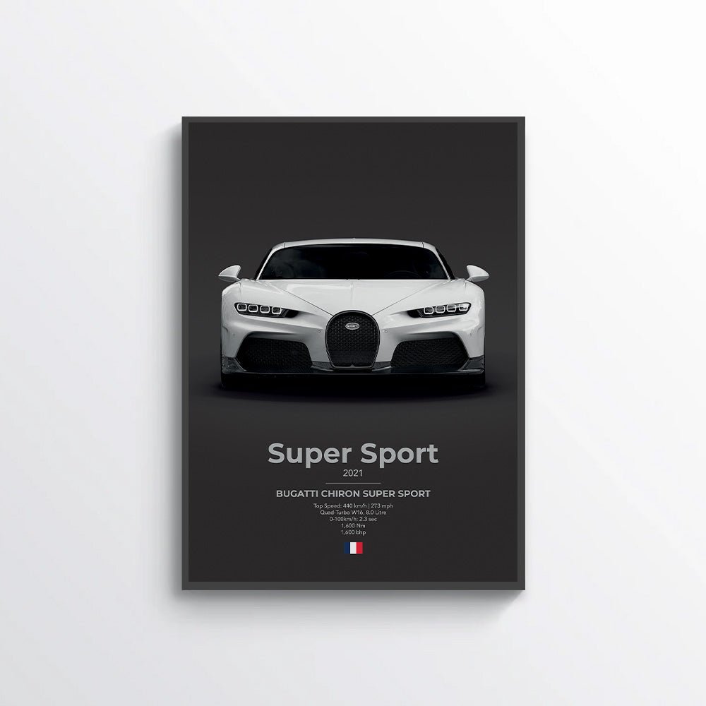 Bugatti Chiron Super Sport Poster - car - artistry
