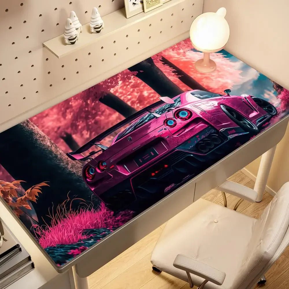Cherry Blossom Streets Mousepads - car - artistry
