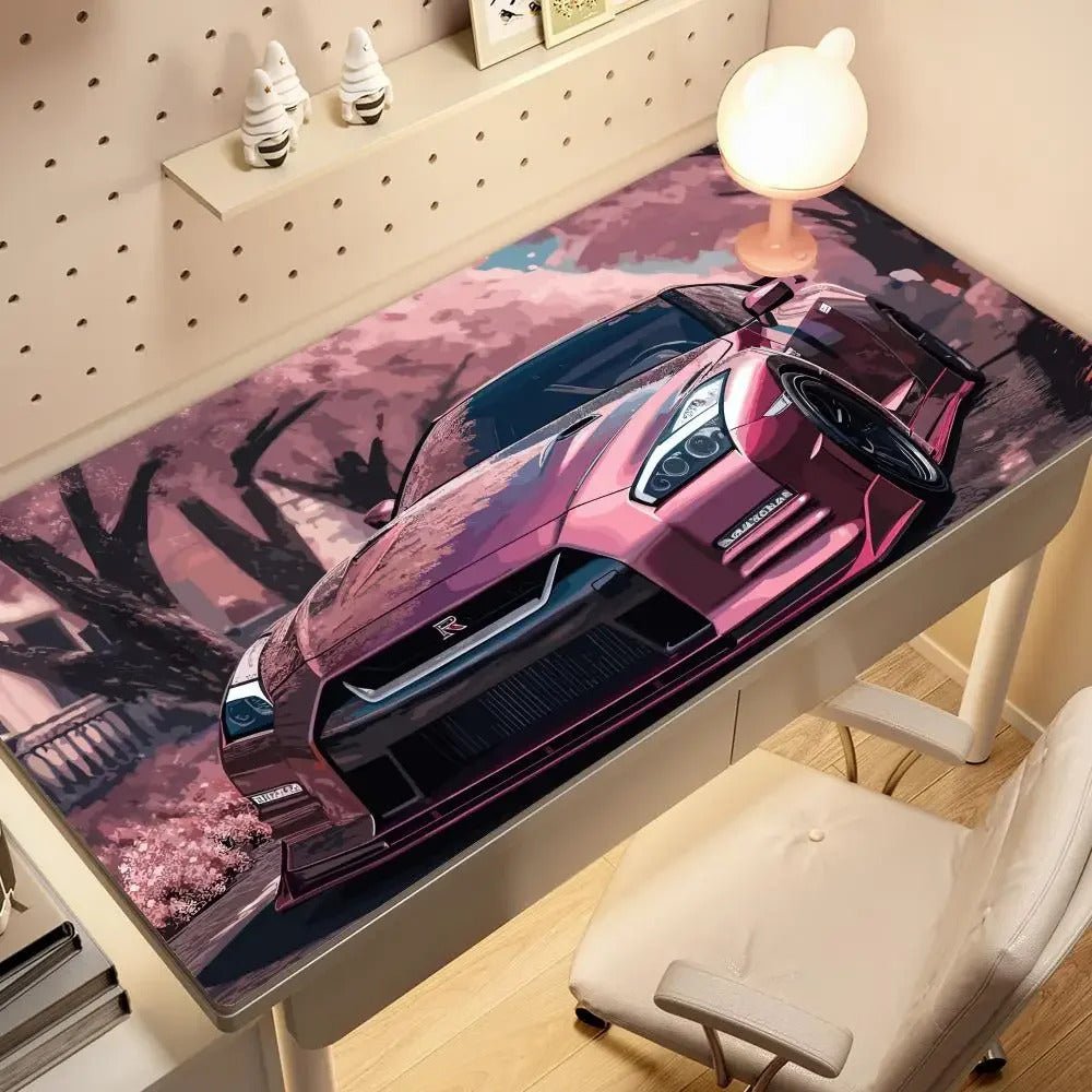 Cherry Blossom Streets Mousepads - car - artistry