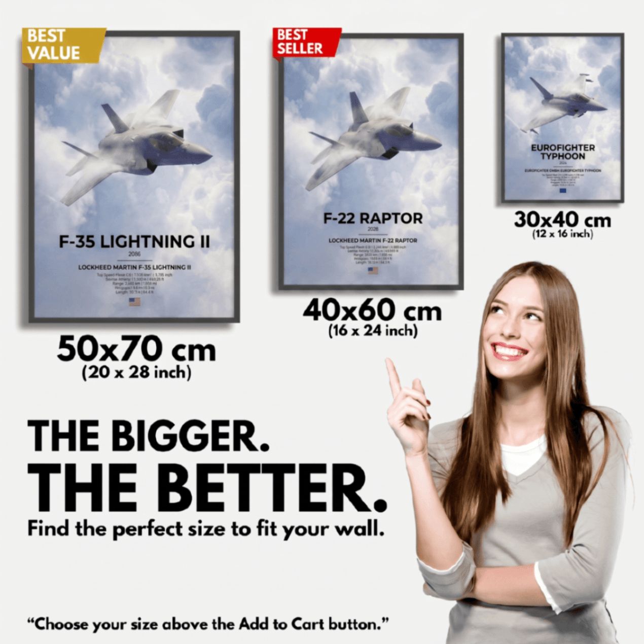 F - 35 Lightning II Poster - car - artistry