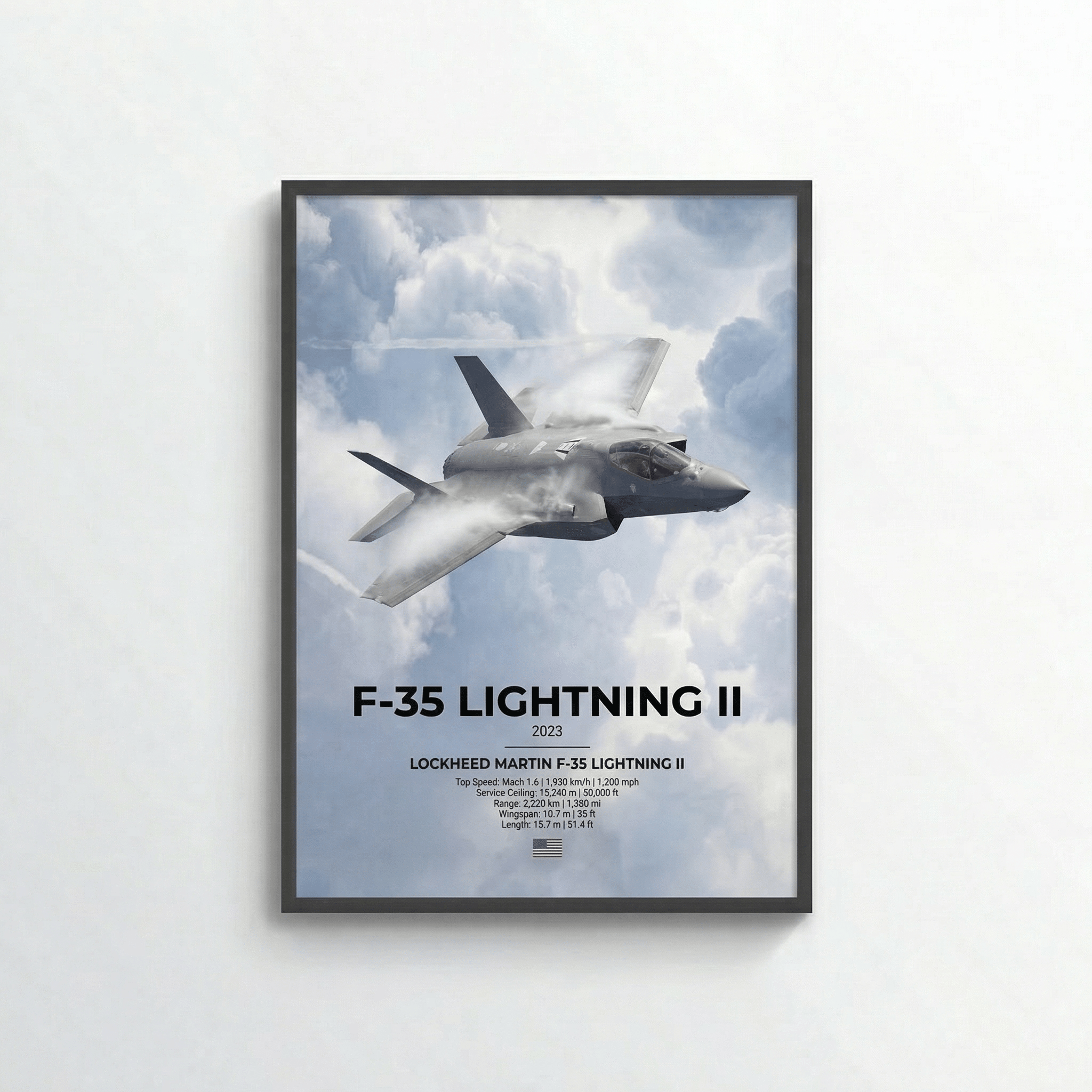 F - 35 Lightning II Poster - car - artistry