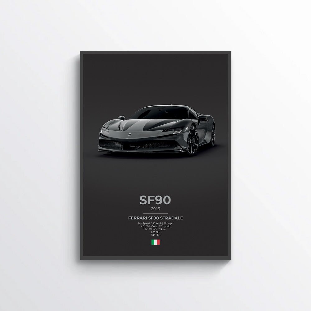 Ferrari SF90 Stradale Poster - car - artistry