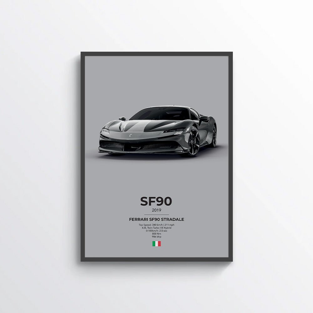 Ferrari SF90 Stradale Poster - car - artistry