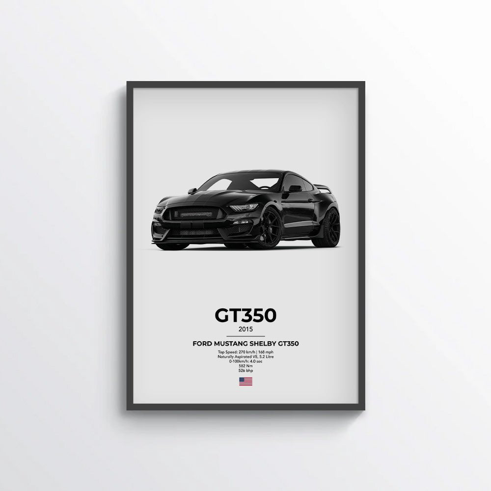 Ford Mustang Shelby GT350 Poster - car - artistry