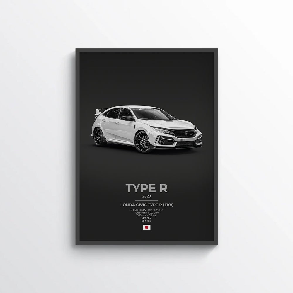 Honda Civic Type R (FK8) Poster - car - artistry
