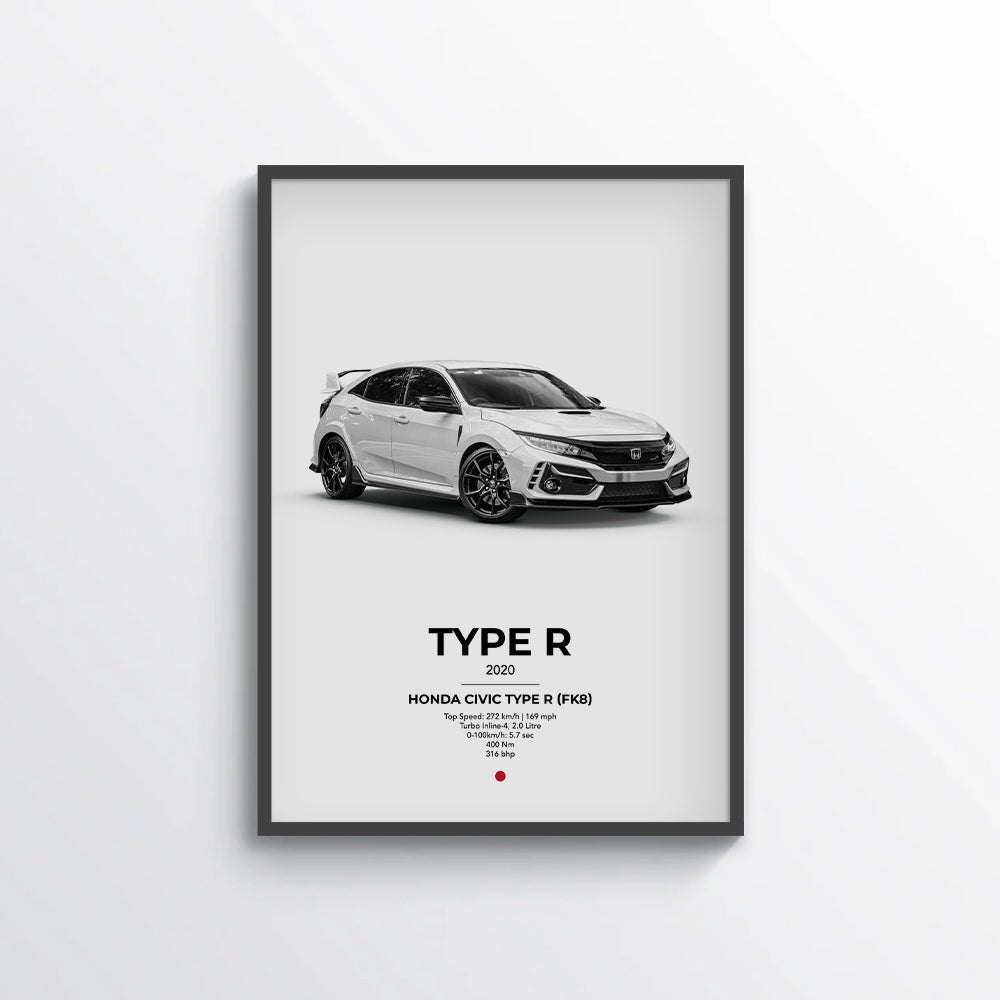 Honda Civic Type R (FK8) Poster - car - artistry