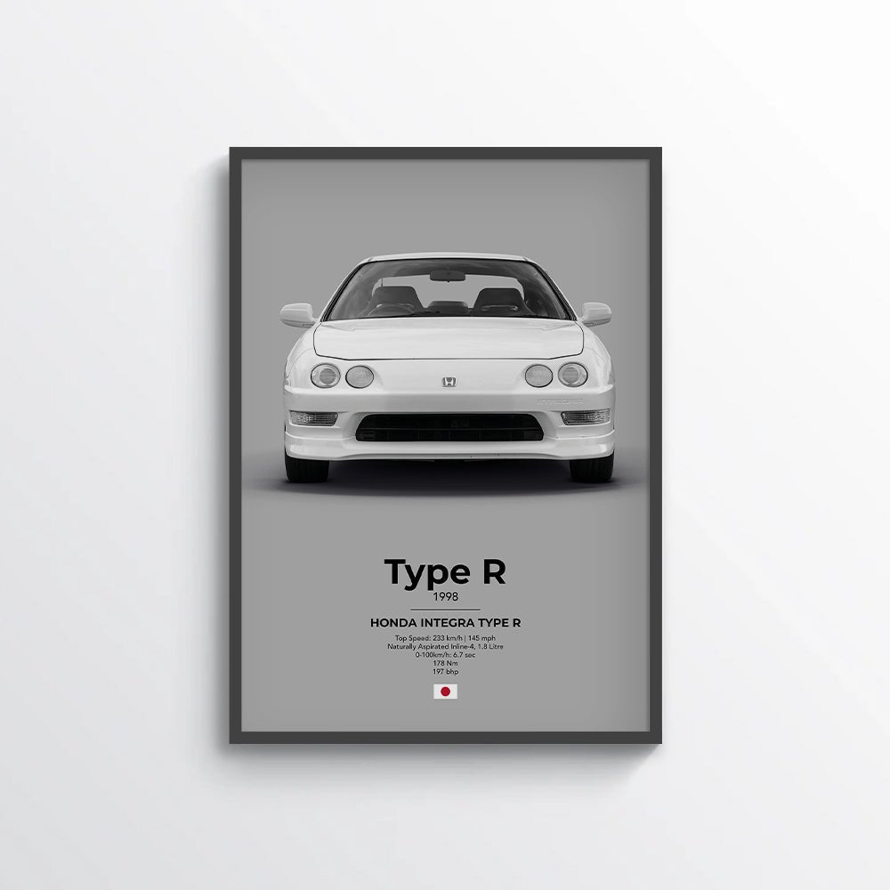 Honda Integra Type R Poster - car - artistry