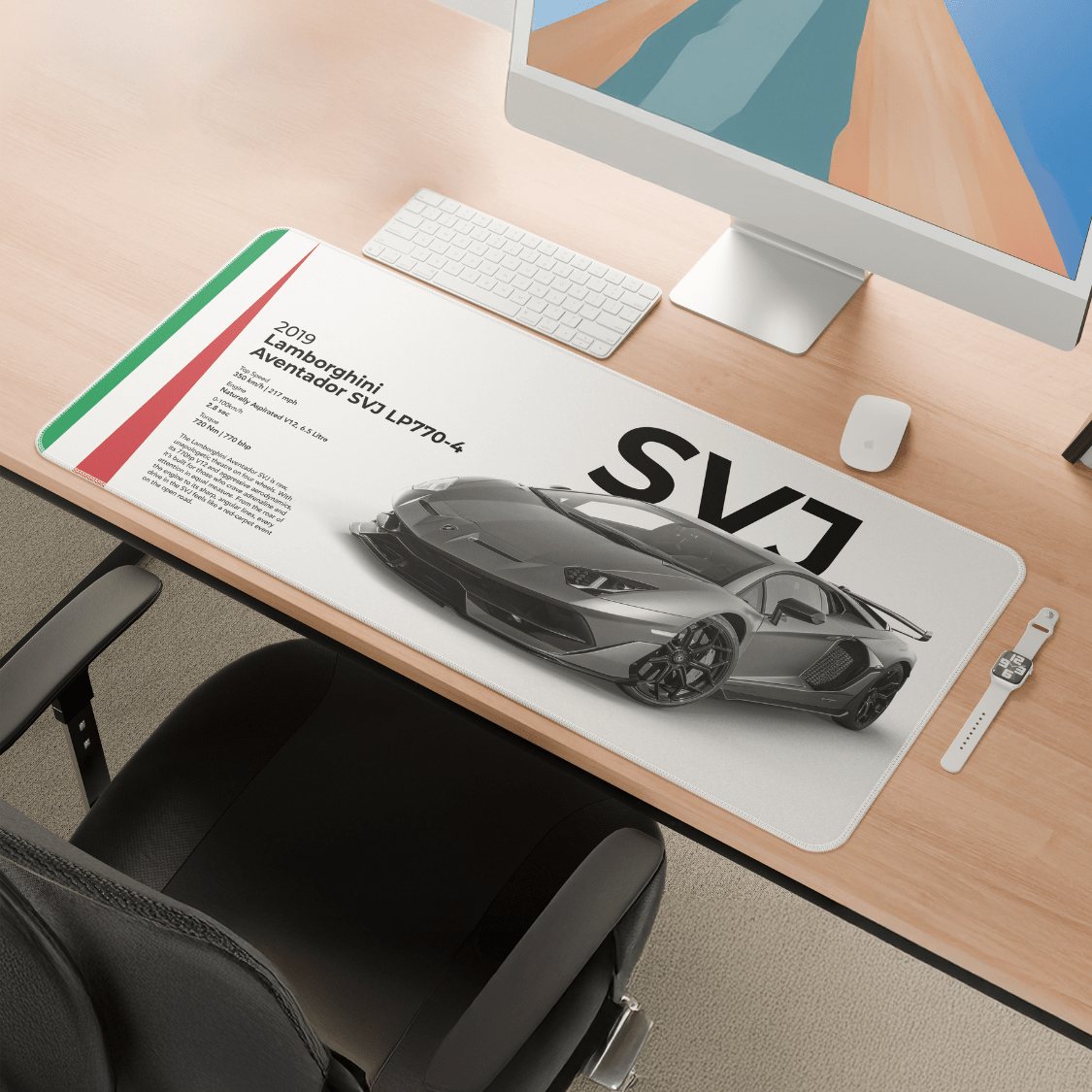 Lamborghini Aventador SVJ Mousepad - car - artistry
