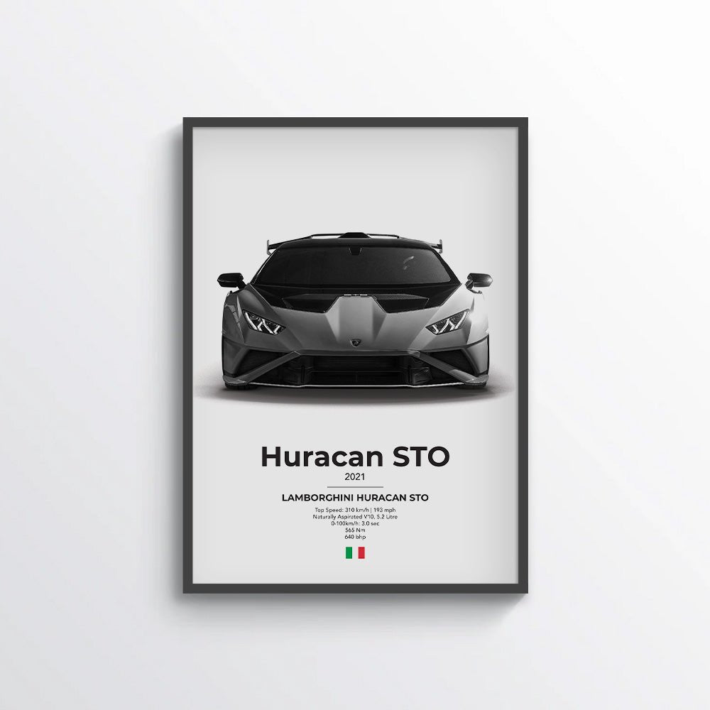 Lamborghini Huracan STO LP 640 - 2 Poster - car - artistry