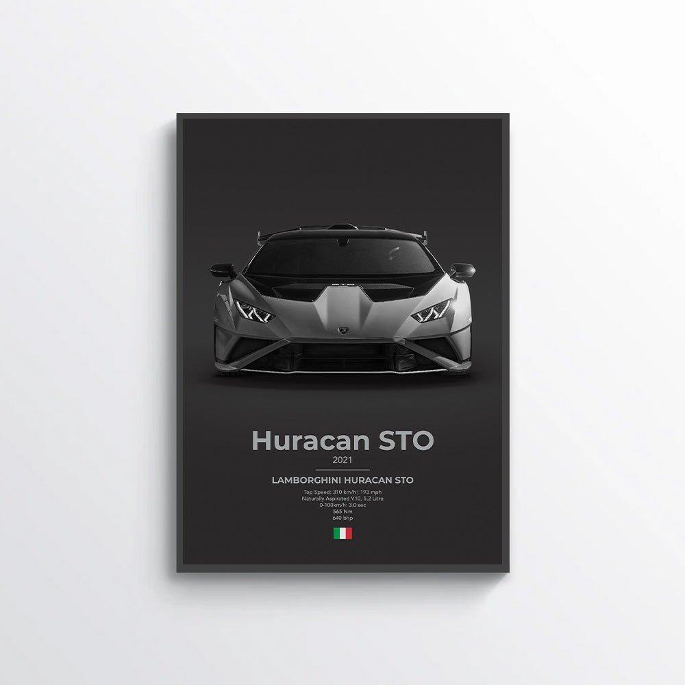 Lamborghini Huracan STO LP 640 - 2 Poster - car - artistry